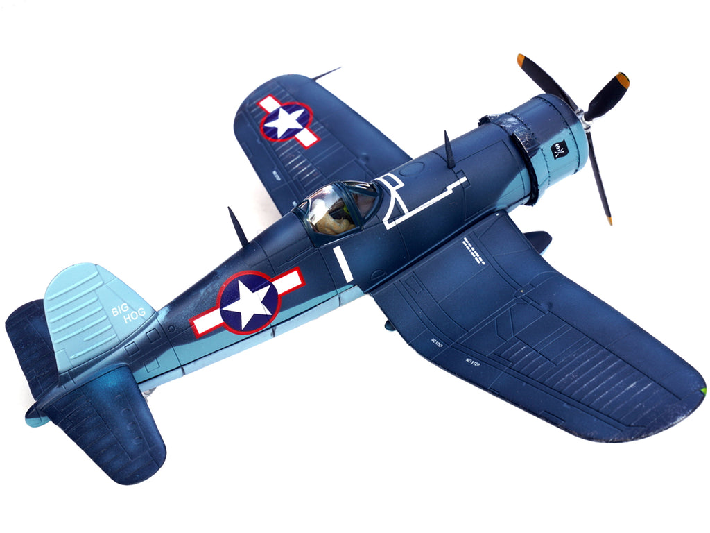 Vought F4U-1A Corsair Fighter Plane 'Big Hog' VF-17 'Jolly Rogers' Captain Tommy Blackburn US Navy (1943) 1/72 Diecast Airplane Model by Legion