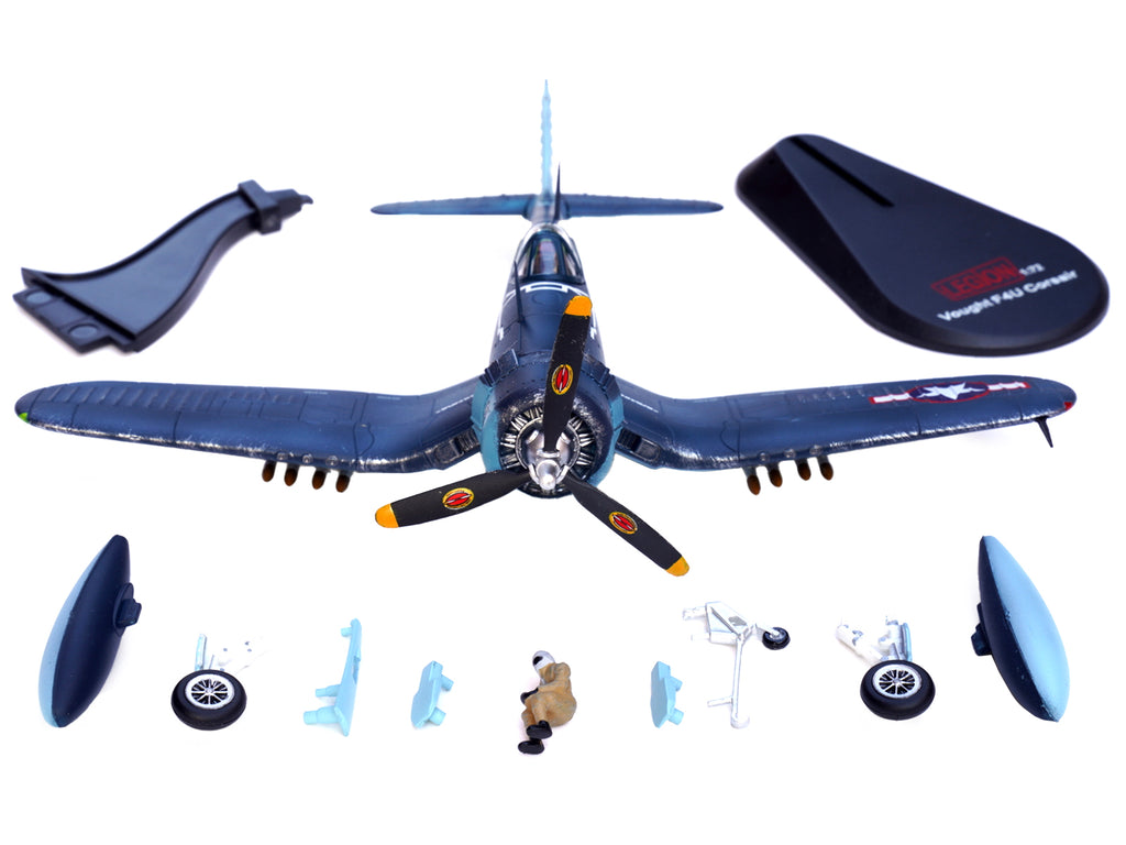 Vought F4U-1A Corsair Fighter Plane 'Big Hog' VF-17 'Jolly Rogers' Captain Tommy Blackburn US Navy (1943) 1/72 Diecast Airplane Model by Legion
