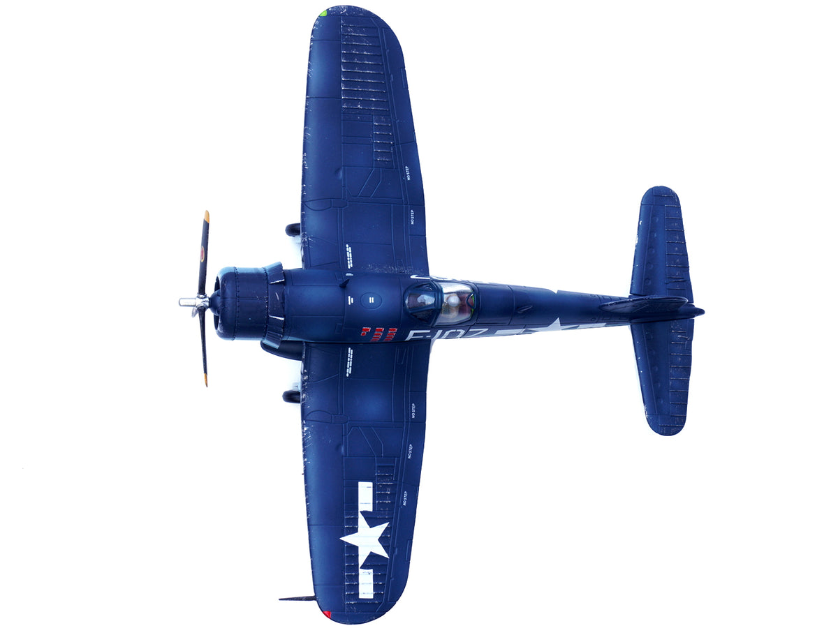Vought F4U-1D Corsair Fighter Plane '1st Lt. Phillip DeLong Marine Fighter Squadron (VMF-224)' (1945) 1/72 Diecast Airplane Model by Legion