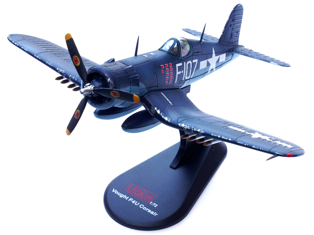 Vought F4U-1D Corsair Fighter Plane '1st Lt. Phillip DeLong Marine Fighter Squadron (VMF-224)' (1945) 1/72 Diecast Airplane Model by Legion