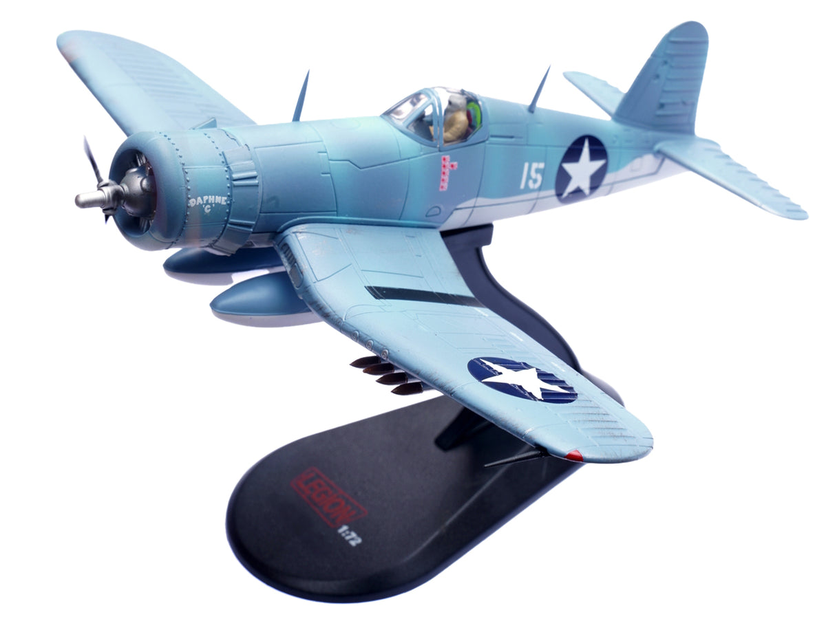 Vought F4U-1 Corsair Fighter Plane 'Daphne 'C' 2nd Lt. James N. Cupp VMF-213 Hell Hawks Guadalcanal' (1943) United States Marines 1/72 Diecast Model Airplane by Legion