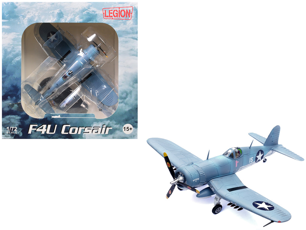 Vought F4U-1 Corsair Fighter Plane 'Daphne 'C' 2nd Lt. James N. Cupp VMF-213 Hell Hawks Guadalcanal' (1943) United States Marines 1/72 Diecast Model Airplane by Legion