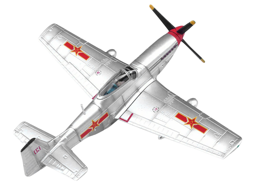 North American P-51D Mustang Aircraft 'Captured from Chinese Nationalist Forces Chinese People's Revolution Military Museum' People's Liberation Army Air Force 1/72 Diecast Model Airplane by Legion