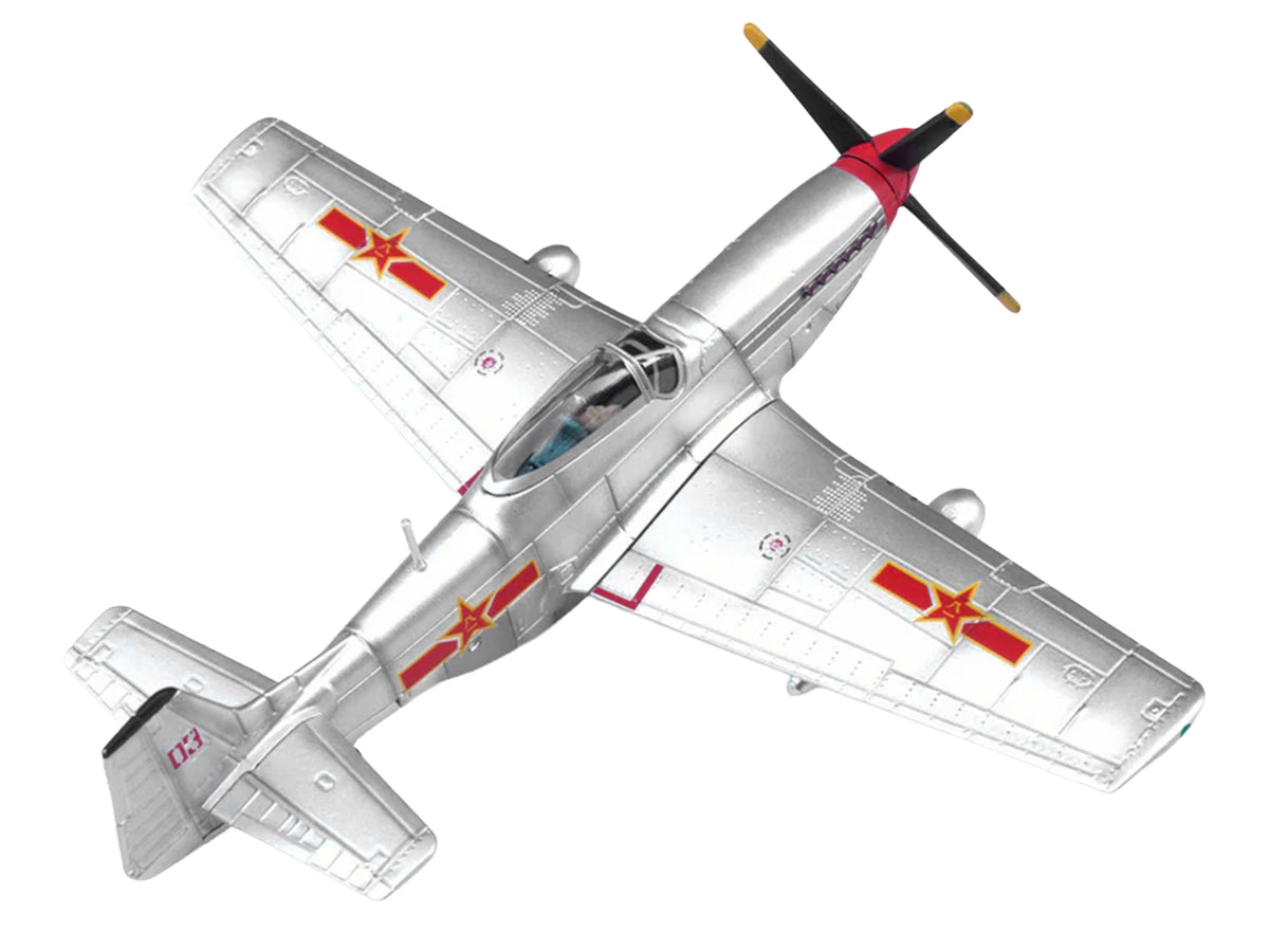 North American P-51D Mustang Aircraft 'Captured from Chinese Nationalist Forces Chinese People's Revolution Military Museum' People's Liberation Army Air Force 1/72 Diecast Model Airplane by Legion