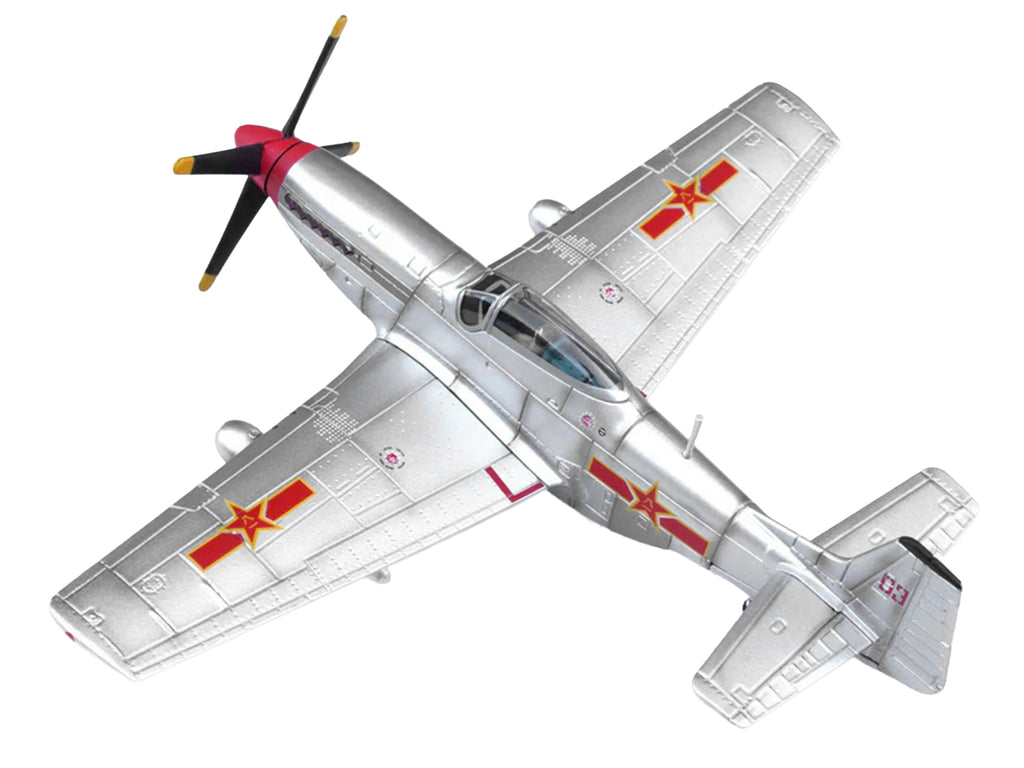 North American P-51D Mustang Aircraft 'Captured from Chinese Nationalist Forces Chinese People's Revolution Military Museum' People's Liberation Army Air Force 1/72 Diecast Model Airplane by Legion