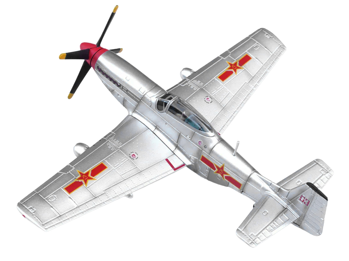 North American P-51D Mustang Aircraft 'Captured from Chinese Nationalist Forces Chinese People's Revolution Military Museum' People's Liberation Army Air Force 1/72 Diecast Model Airplane by Legion