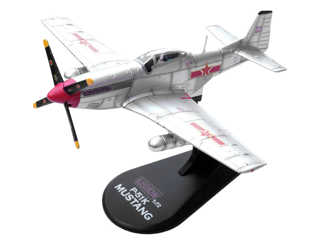 North American P-51D Mustang Aircraft 'Captured from Chinese Nationalist Forces Chinese People's Revolution Military Museum' People's Liberation Army Air Force 1/72 Diecast Model Airplane by Legion