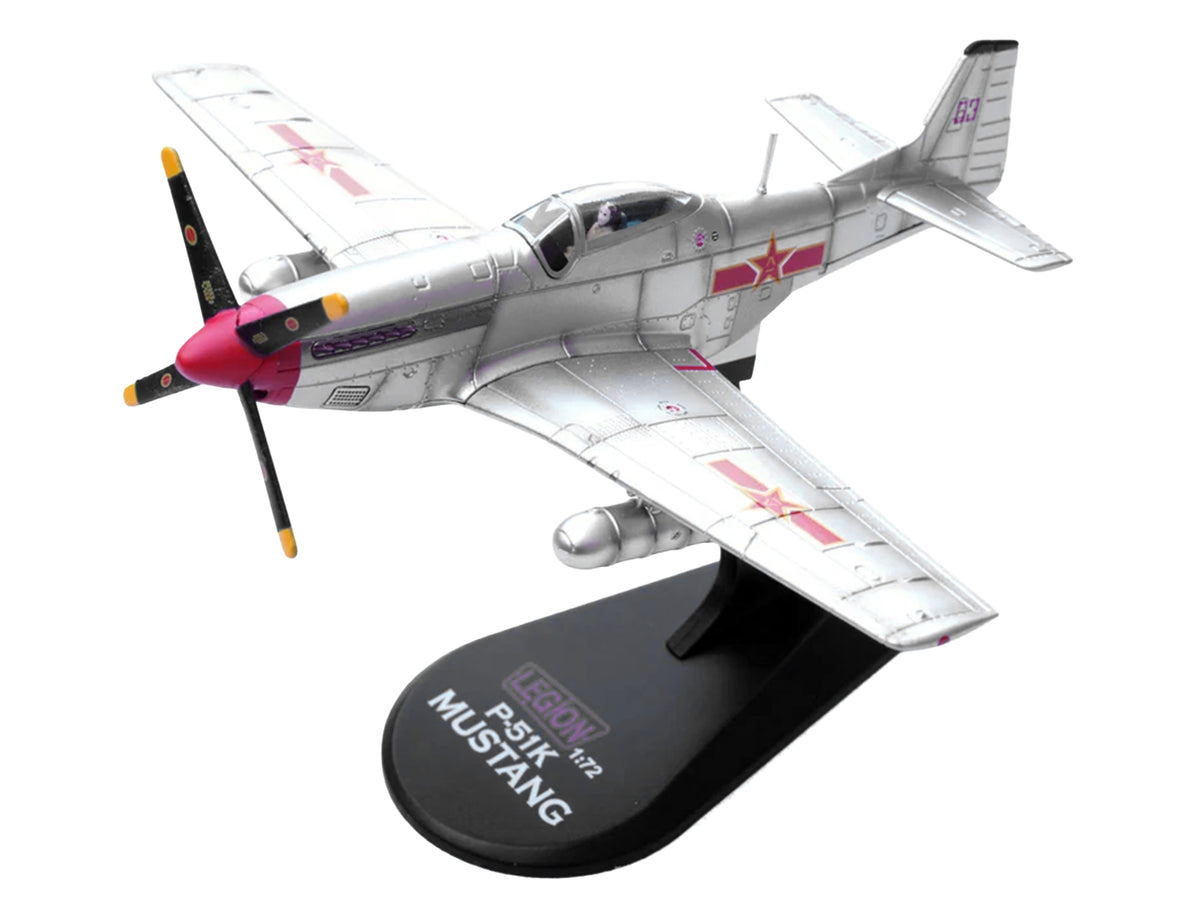North American P-51D Mustang Aircraft 'Captured from Chinese Nationalist Forces Chinese People's Revolution Military Museum' People's Liberation Army Air Force 1/72 Diecast Model Airplane by Legion