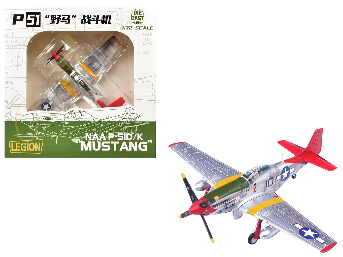 North American P-51D Mustang Aircraft 'Duchess Arlene Robert Williams 100th Fighter Squadron 332nd Fighter Group Tuskegee Airmen Fifteenth Air Force Italy' (1944) United States Army Air Forces 1/72 Diecast Model Airplane by Legion