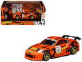 Nissan Fairlady Z RHD (Right Hand Drive) #143 'Option Stream Z' Orange with Graphics 1/64 Diecast Model Car by MotorHelix