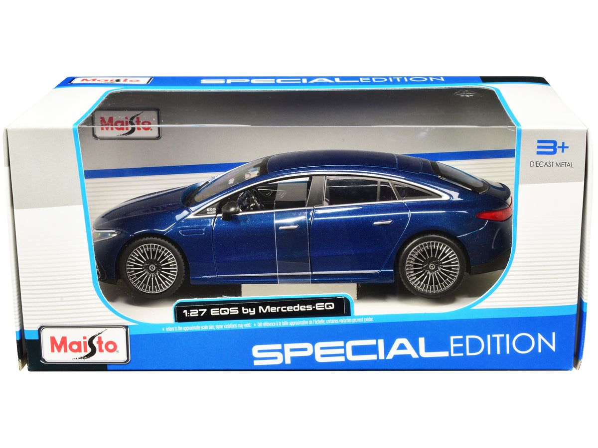 Mercedes-Benz EQS Blue Metallic 'Special Edition' Series 1/27 Diecast Model Car by Maisto