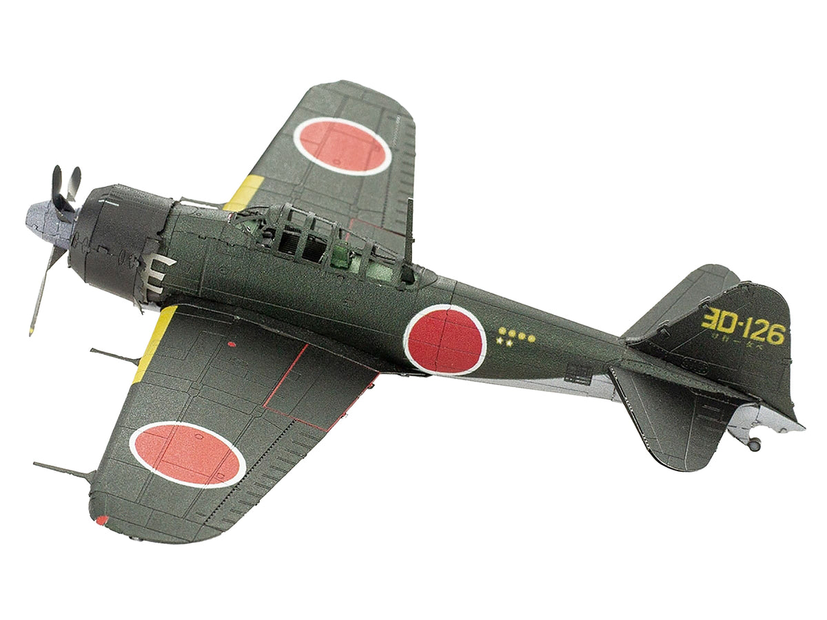 Model Kit Mitsubishi A6M Zero Fighter Aircraft 'World War II' Imperial Japanese Navy (Moderate Difficulty) Steel Model by Metal Earth