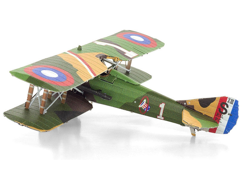 Model Kit SPAD S.XIII Fighter Aircraft 'World War I' French Air Force (Moderate Difficulty) Steel Model by Metal Earth