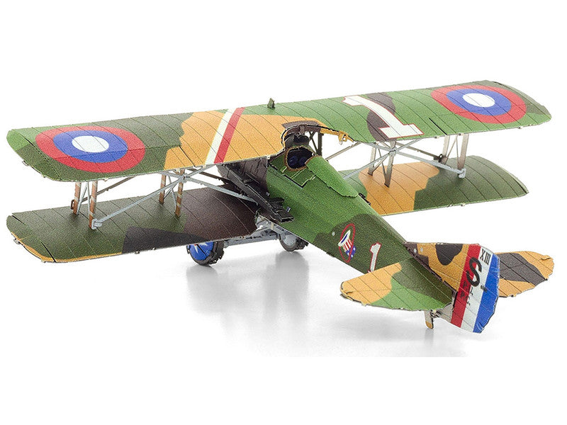 Model Kit SPAD S.XIII Fighter Aircraft 'World War I' French Air Force (Moderate Difficulty) Steel Model by Metal Earth