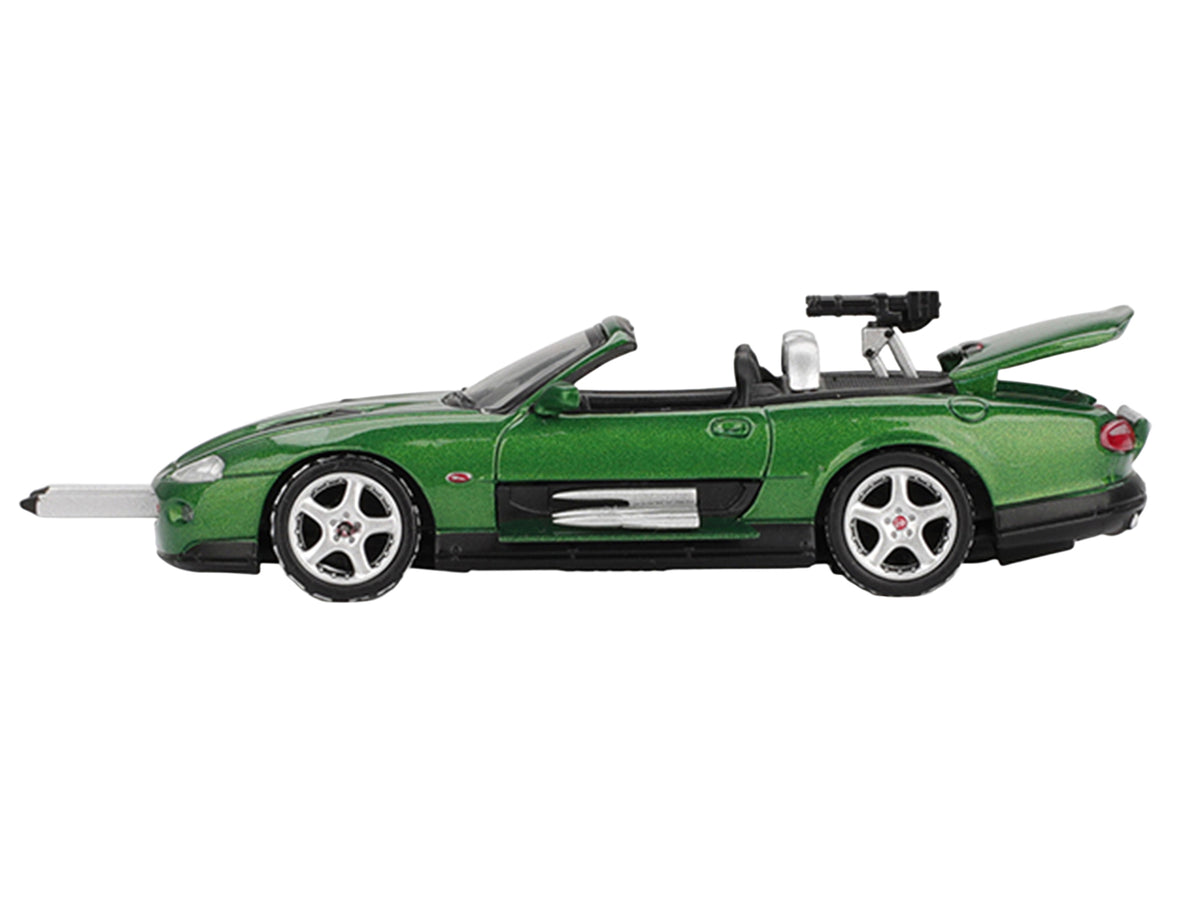 Jaguar XKR Green Metallic 007 James Bond 'Die Another Day' (2002) Movie Limited Edition 1/64 Diecast Model Car by Mini GT