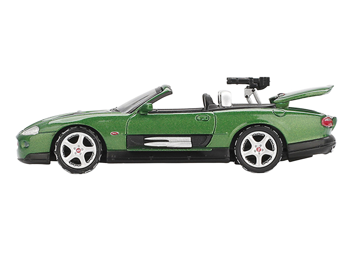 Jaguar XKR Green Metallic 007 James Bond 'Die Another Day' (2002) Movie Limited Edition 1/64 Diecast Model Car by Mini GT