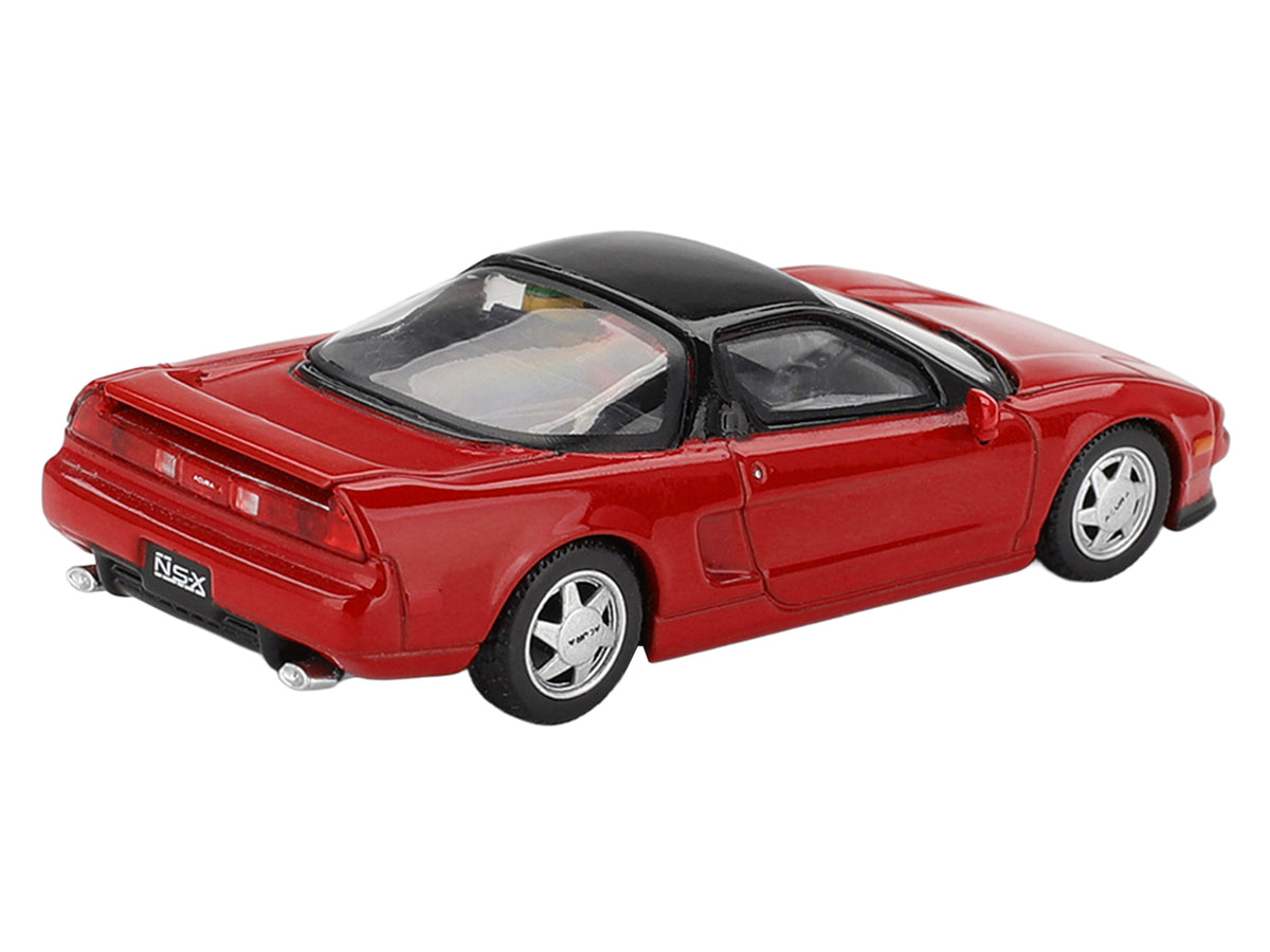 1989 Honda NS-X Prototype 'Ayrton Senna - Midship Sports' Red with Black Top and Driver Figure Limited Edition 1/64 Diecast Model Car by Mini GT