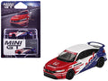 Honda Civic TYPE R '2024 Pace Car HRC' White with Red and Blue Graphics Limited Edition 1/64 Diecast Model Car by Mini GT