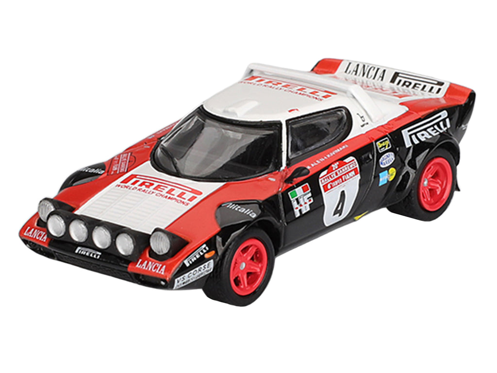 Lancia Stratos HF #4 Markku Alen - Ilkka Kivimaki Winner 'Rally Sanremo' (1978) Limited Edition 1/64 Diecast Model Car by Mini GT