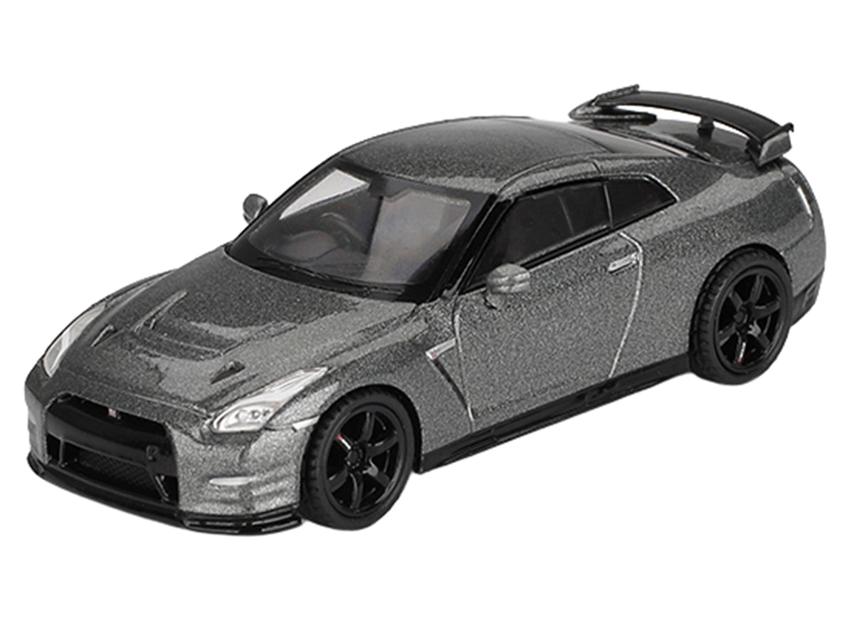 Nissan GT-R Nismo R35 CRS Version RHD (Right Hand Drive) Dark Metal Gray Metallic Limited Edition 1/64 Diecast Model Car by Mini GT