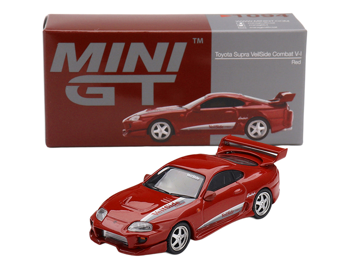 Toyota Supra 'VeilSide Combat V-I' Red Limited Edition 1/64 Diecast Model Car by Mini GT