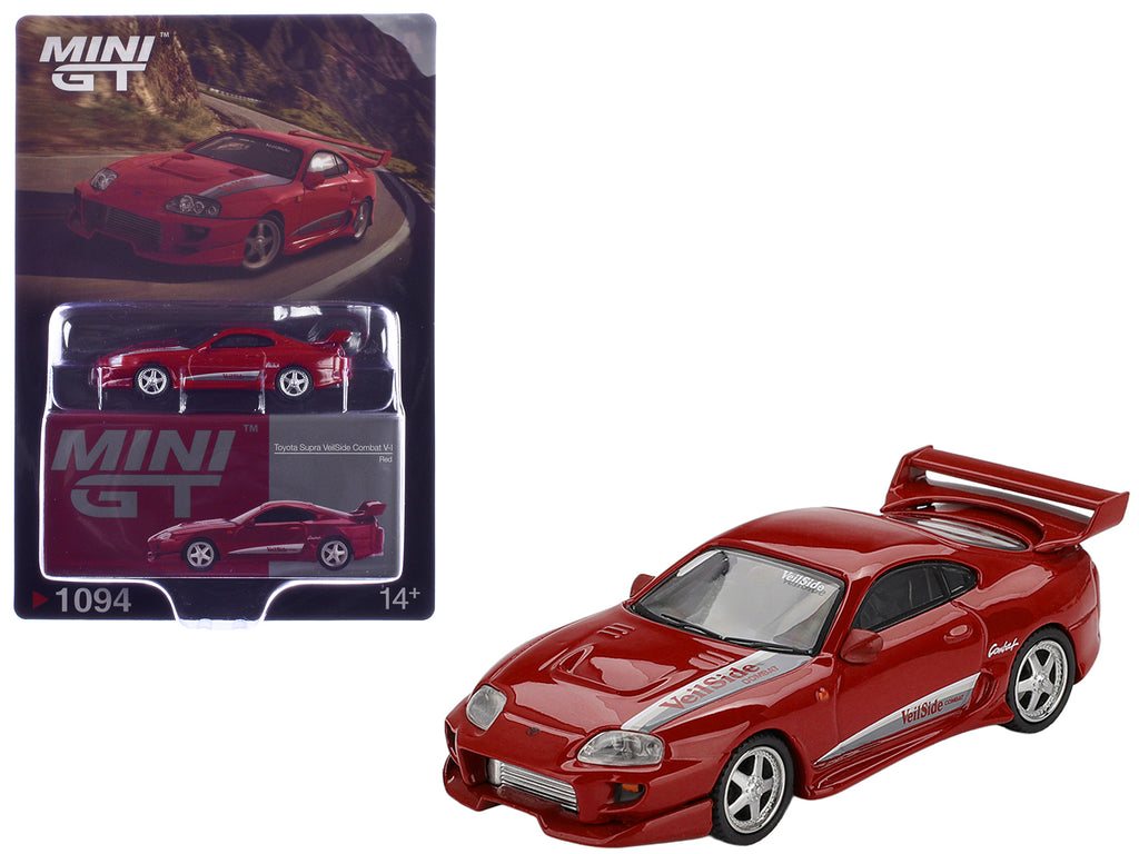 Toyota Supra 'VeilSide Combat V-I' Red Limited Edition 1/64 Diecast Model Car by Mini GT