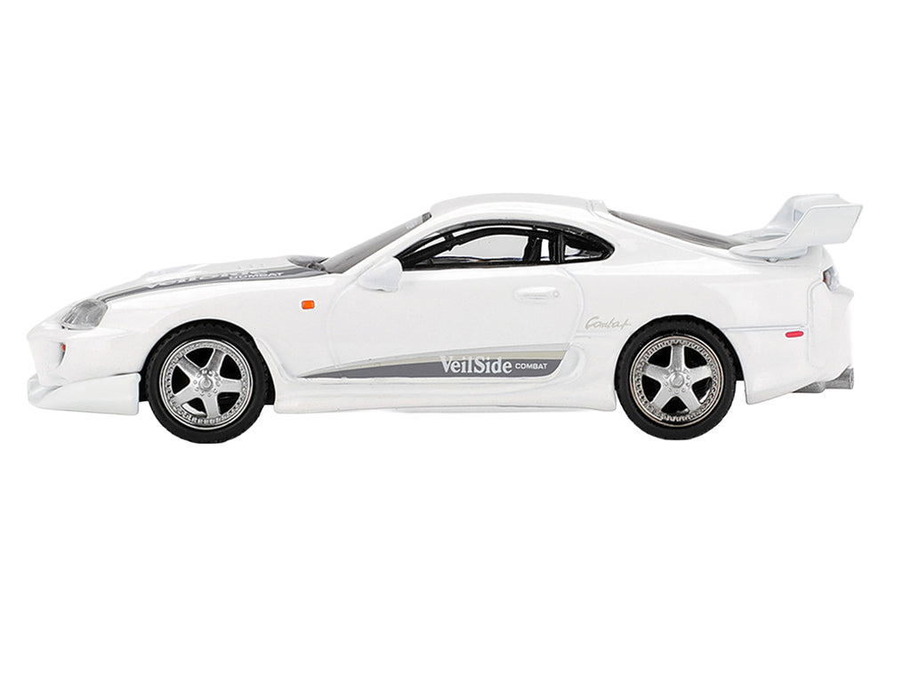 Toyota Supra 'VeilSide Combat V-I' White Limited Edition 1/64 Die Cast Model Car by Mini GT