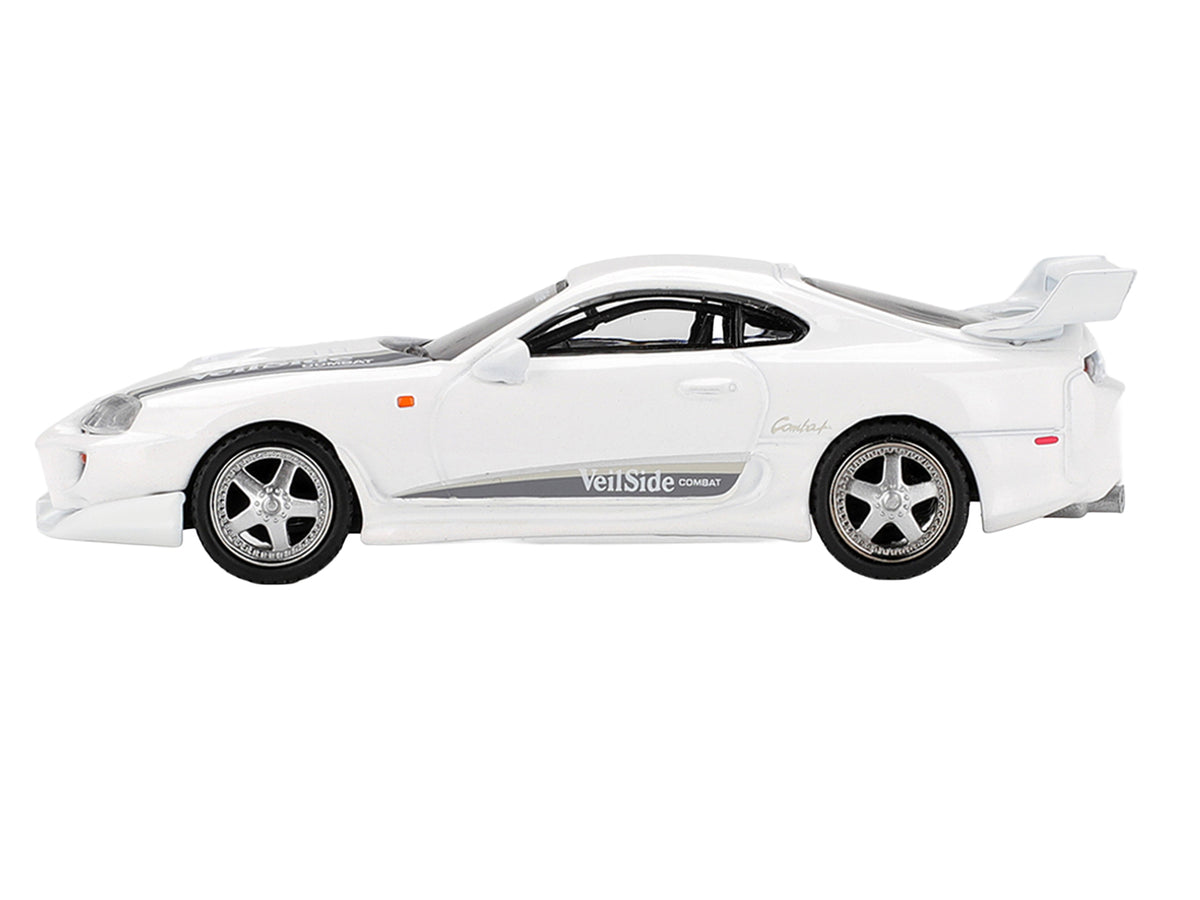 Toyota Supra 'VeilSide Combat V-I' White Limited Edition 1/64 Die Cast Model Car by Mini GT