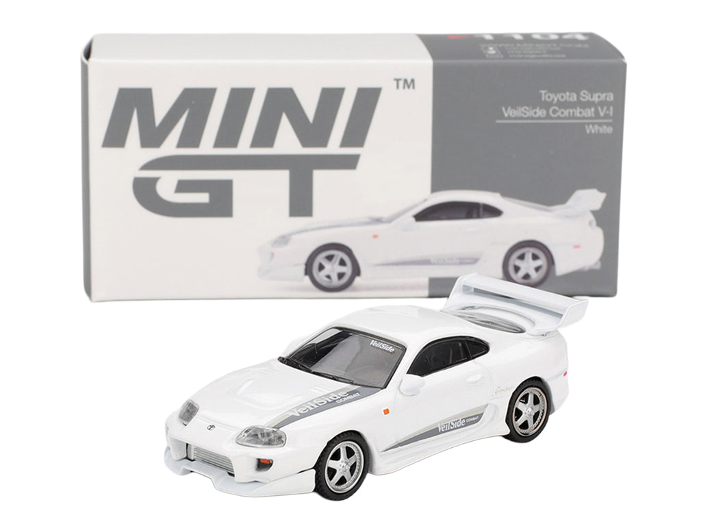 Toyota Supra 'VeilSide Combat V-I' White Limited Edition 1/64 Die Cast Model Car by Mini GT
