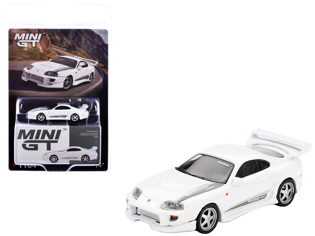 Toyota Supra 'VeilSide Combat V-I' White Limited Edition 1/64 Die Cast Model Car by Mini GT