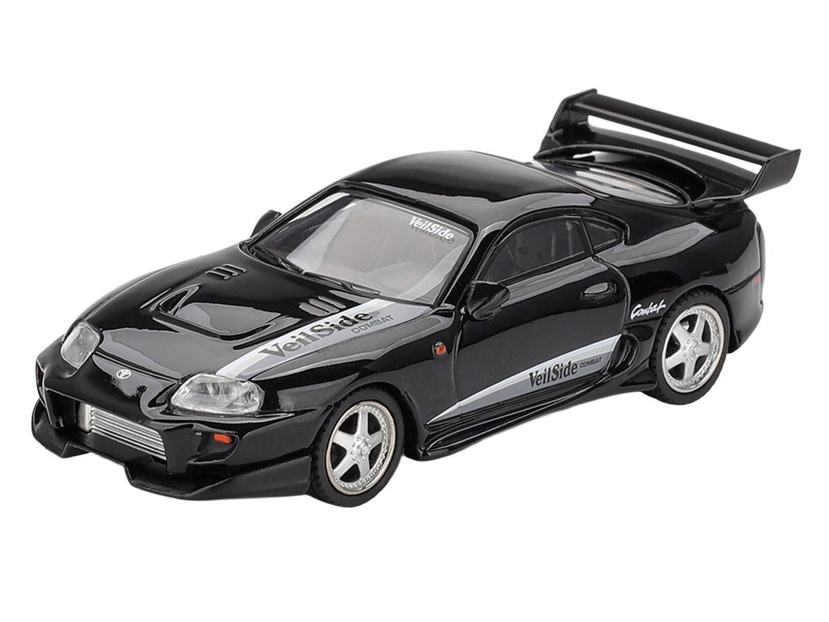 Toyota Supra 'VeilSide Combat V-II' Black Limited Edition 1/64 Diecast Model Car by Mini GT