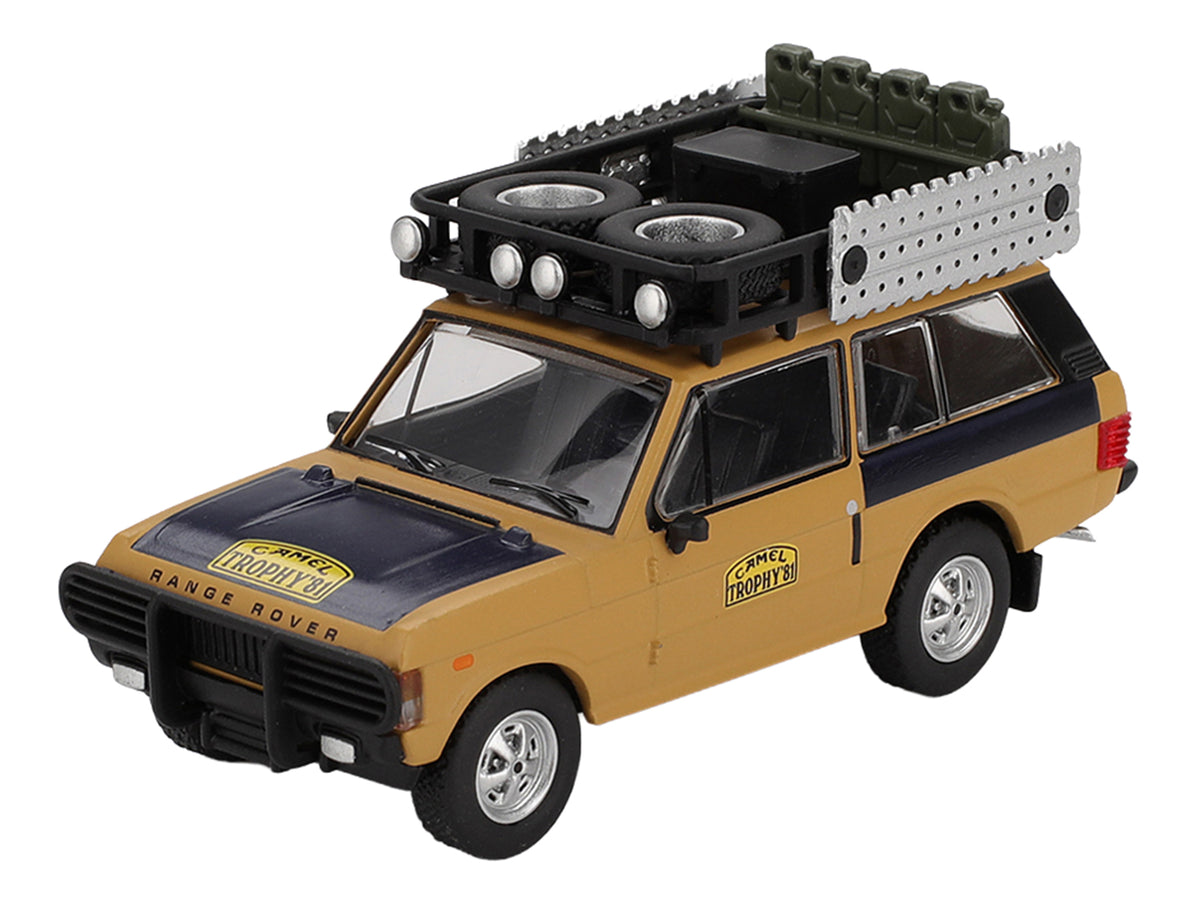 Range Rover with Roofrack 'West Germany 1' Christian Swoboda - Knuth Mentel Winner 'Camel Trophy Sumatra' (1981) Limited Edition 1/64 Diecast Model Car by Mini GT