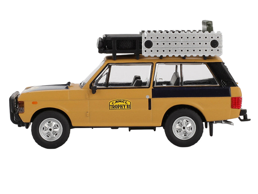 Range Rover with Roofrack 'West Germany 1' Christian Swoboda - Knuth Mentel Winner 'Camel Trophy Sumatra' (1981) Limited Edition 1/64 Diecast Model Car by Mini GT
