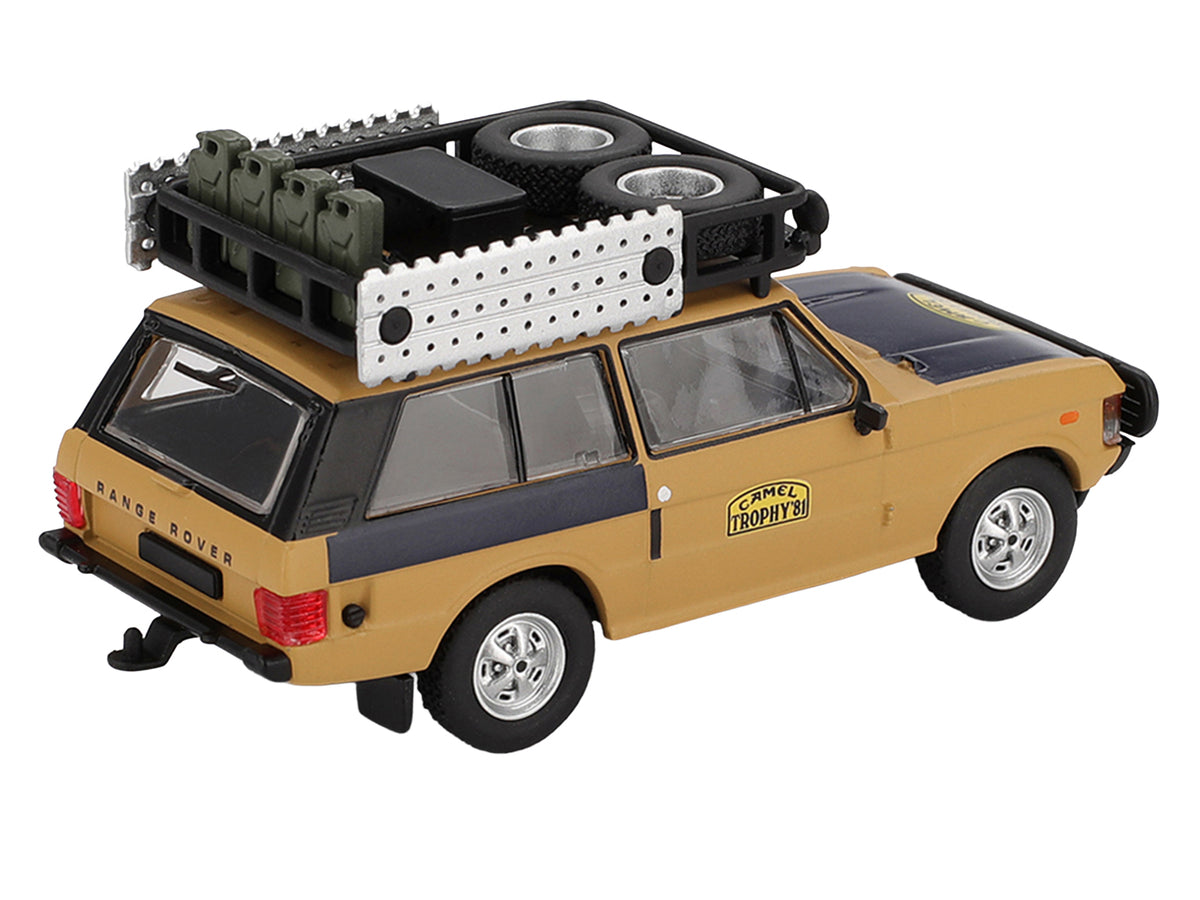 Range Rover with Roofrack 'West Germany 1' Christian Swoboda - Knuth Mentel Winner 'Camel Trophy Sumatra' (1981) Limited Edition 1/64 Diecast Model Car by Mini GT
