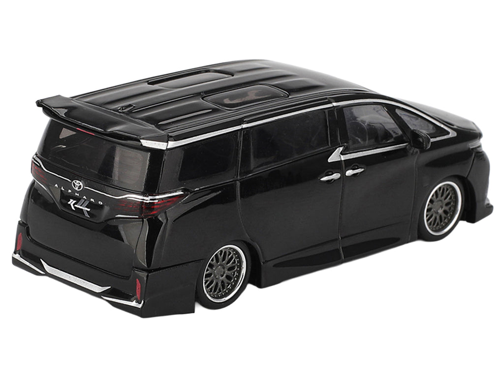 Toyota Alphard 40 KUHL Van RHD (Right Hand Drive) Black Limited Edition 1/64 Diecast Model Car by Mini GT
