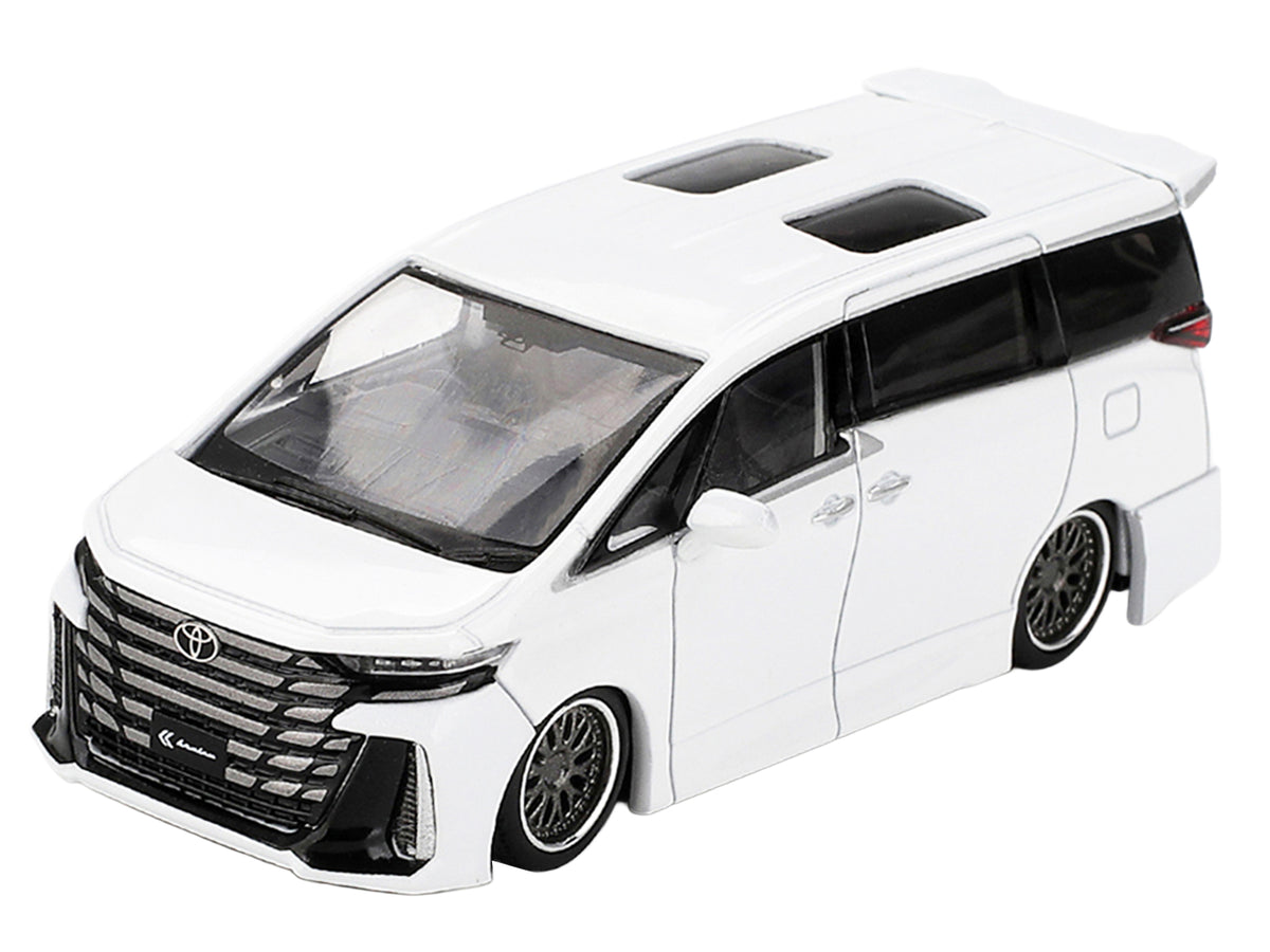 Toyota Vellfire 40 KUHL Van White Metallic Limited Edition 1/64 Die Cast Model Car by Mini GT