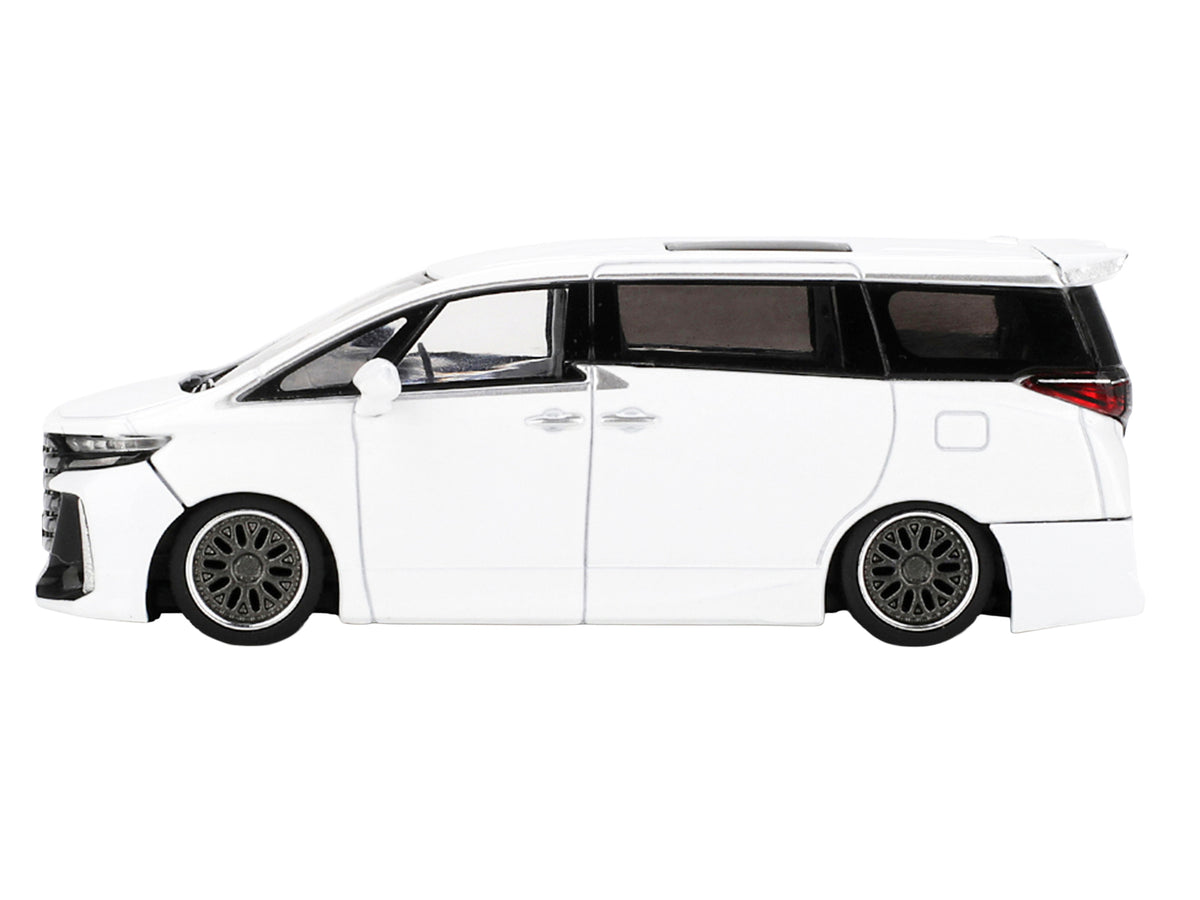 Toyota Vellfire 40 KUHL Van White Metallic Limited Edition 1/64 Die Cast Model Car by Mini GT