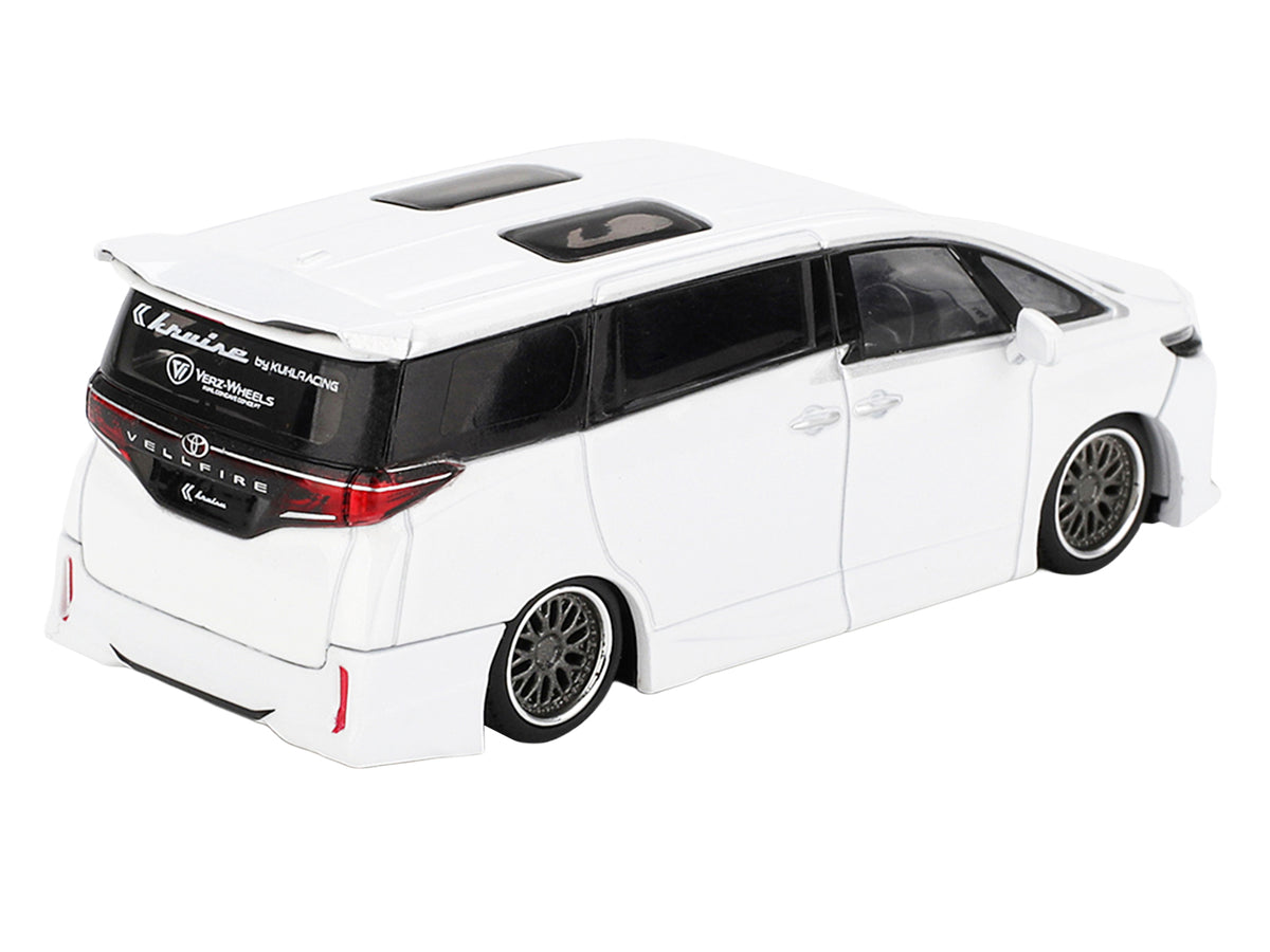 Toyota Vellfire 40 KUHL Van White Metallic Limited Edition 1/64 Die Cast Model Car by Mini GT