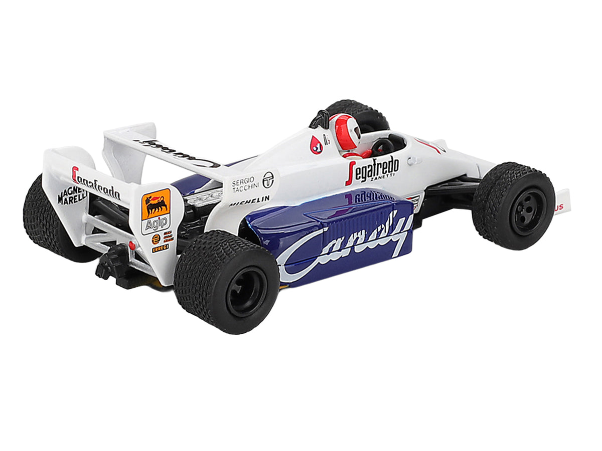 Toleman TG184 #20 Johnny Cecotto Formula One F1 'Monaco GP' (1984) with Driver Figure Limited Edition 1/64 Diecast Model Car by Mini GT
