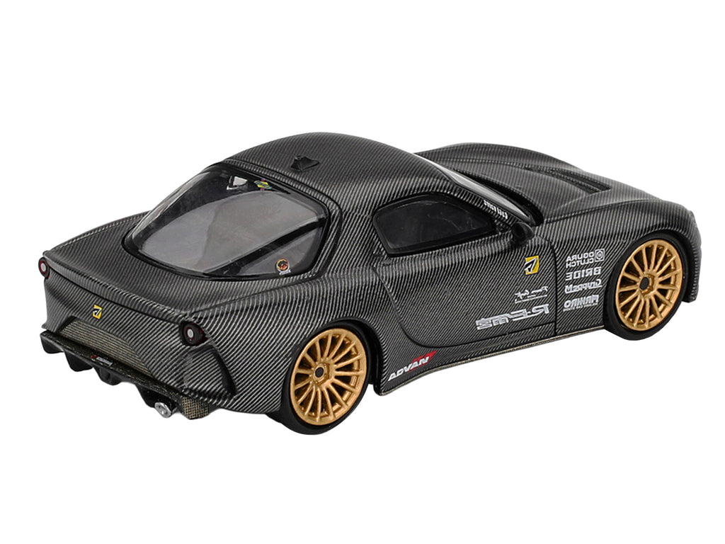 Mazda RX-7 RE-Amemiya 'Matsukiyo KOKU 3 Rotor NA-7' Carbon Fiber 'Tokyo Auto Salon 2025 Best Tuned Car Award' Limited Edition 1/64 Diecast Model Car by Mini GT