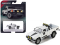 1985 Toyota Hilux SR5 Pickup Truck White with Black Graphics 'Collection' Series 1/64 Diecast Model Car by Majorette