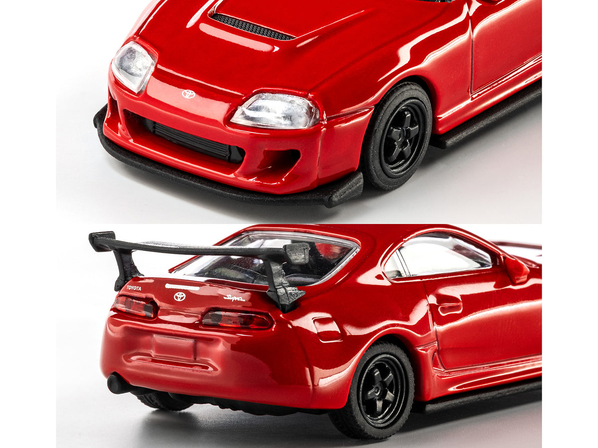 1995 Toyota Supra RHD (Right Hand Drive) Red 'Collection' Series 1/64 Diecast Model Car by Majorette