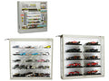 Showcase Wall Mount 5 Tier Display Case White with White Back Panel 'Mijo Exclusives' for 1/64-1/43 Scale Models
