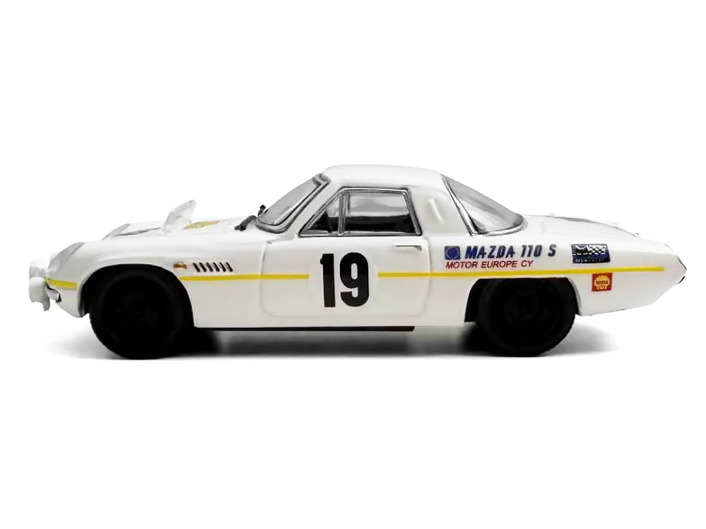 Mazda 110 S Cosmo Sports RHD (Right Hand Drive) #19 'Marathon de la Route' (1968) 1/64 Diecast Model Car by Model Model