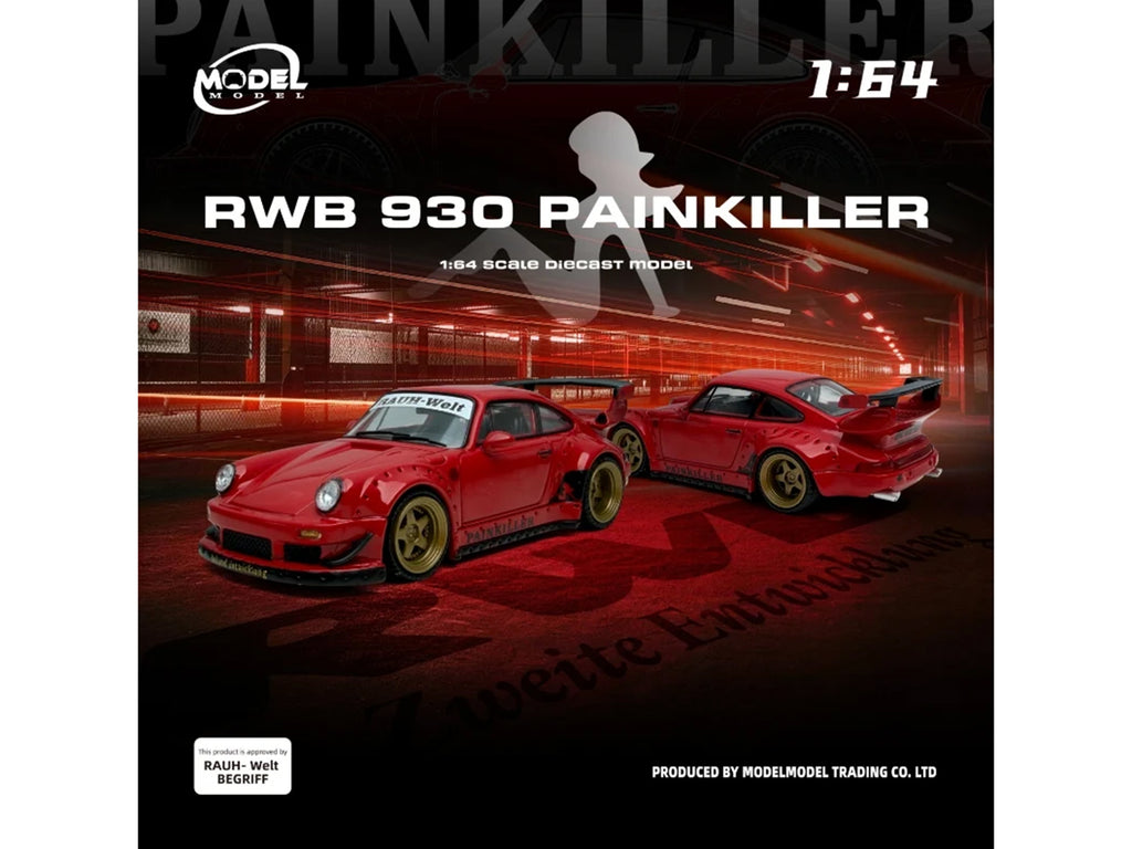 RWB 930 'Painkiller' Red 1/64 Diecast Model Car by Model Model