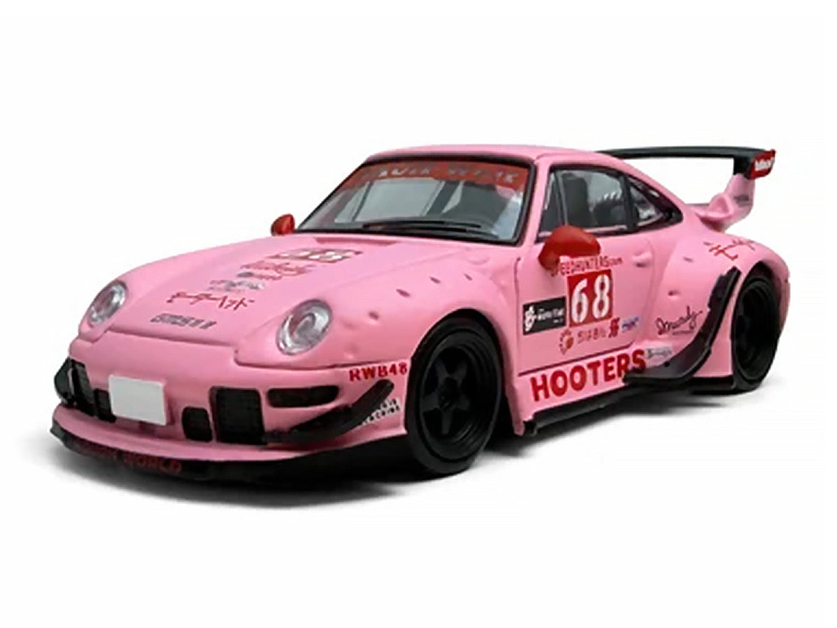 RWB 993 #68 'Hooters' Matt Pink 1/64 Diecast Model Car by Model Model