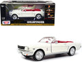 1964 1/2 Ford Mustang Convertible White with Red Interior James Bond 007 'Goldfinger' (1964) Movie 'James Bond Collection' Series 1/24 Diecast Model Car by Motormax