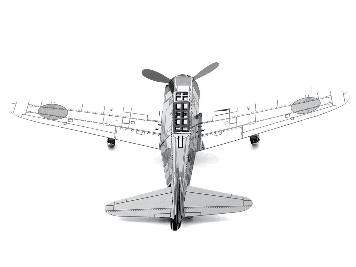 Model Kit Mitsubishi Zero Fighter Aircraft 'Imperial Japanese Navy Air Service' (Moderate Difficulty) Steel Model by Metal Earth