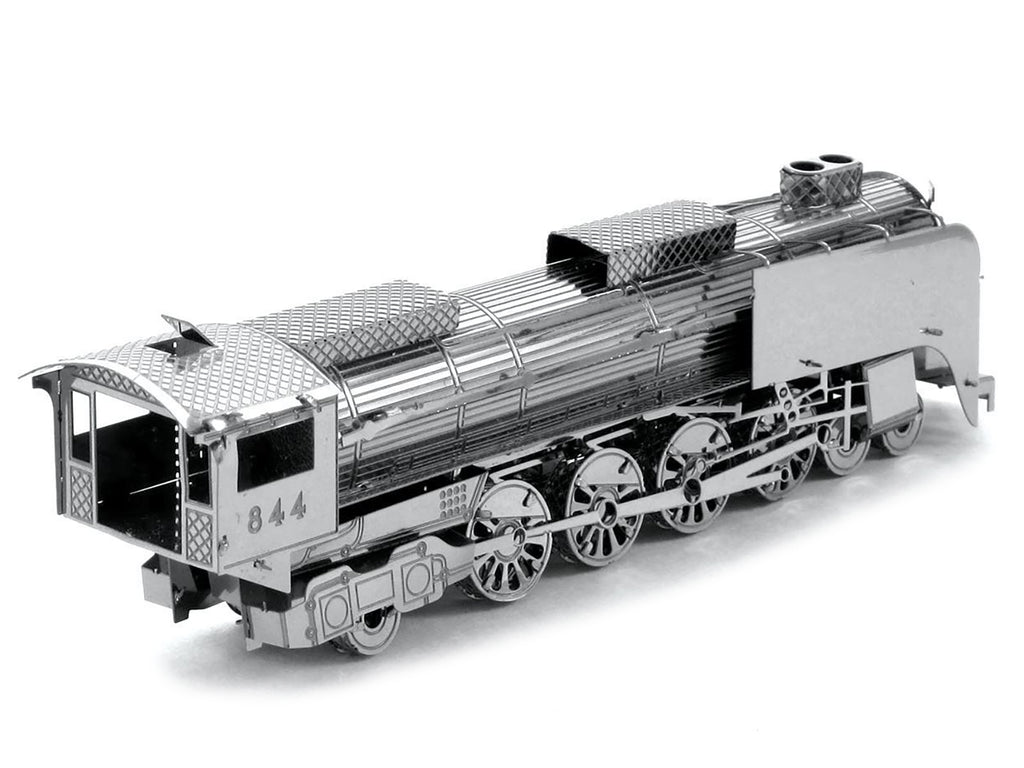 Model Kit Steam Locomotive #844 (Moderate Difficulty) Steel Model by Metal Earth