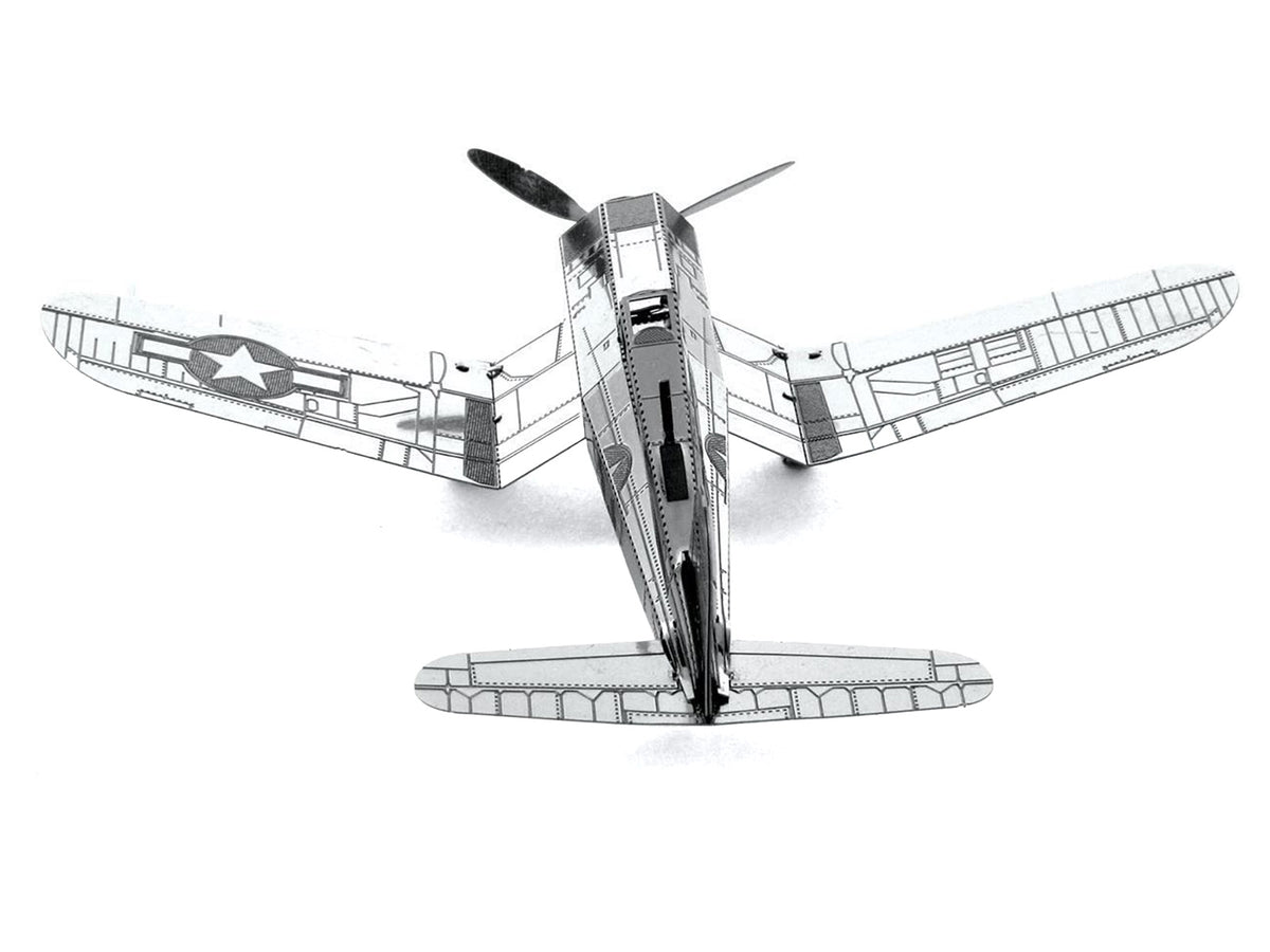 Model Kit Vought F4U Corsair Fighter Aircraft 'United States Navy' (Moderate Difficulty) Steel Model by Metal Earth